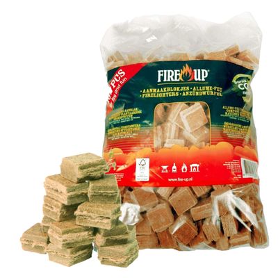 Fire-up Barbecue aanmaakblokjes - 384x - bruin - reukloos - niet giftig - BBQ