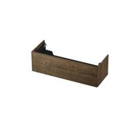 INK - Onderkast 1 Lade Push 2 Open Bestaande Uit - 1200x450x376 Mm - Massief Eiken Charcoal