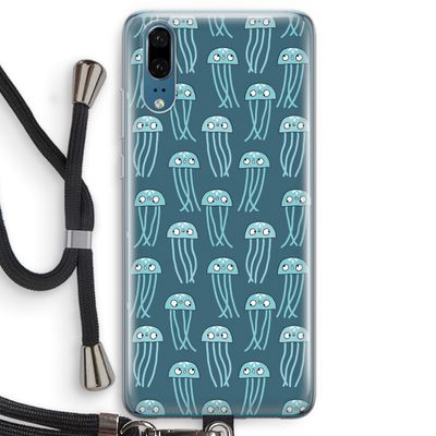 Kwallie: Huawei P20 Transparant Hoesje met koord