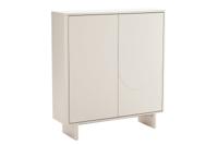 Highboard SAVOY 130 cm 3D met wit marmeren keramisch blad - 47799