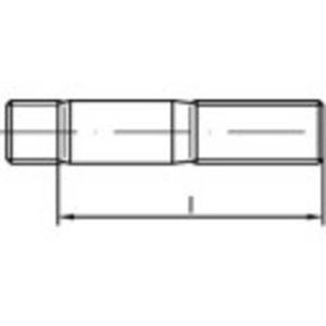 TOOLCRAFT TO-9979608 Tapeinden M24 100 mm DIN 938 RVS A4 10 stuk(s)