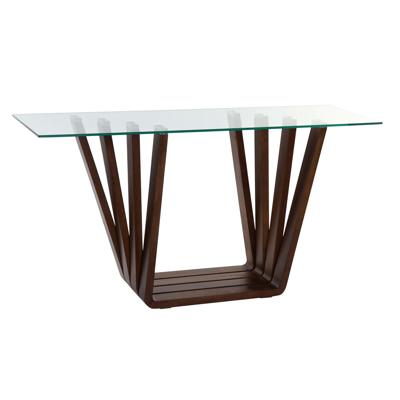 Wandtafel DKD Home Decor Bruin Transparant Kristal Walnoot 145 x 45 x 75 cm