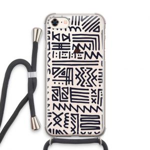 Marrakech print: iPhone 7 Transparant Hoesje met koord