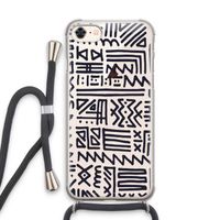 Marrakech print: iPhone 7 Transparant Hoesje met koord