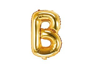 Folieballon Goud Letter &apos;B&apos; - 35cm