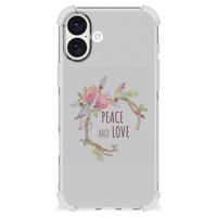 iPhone 16 Plus Stevig | Bumper Hoesje | Boho Text