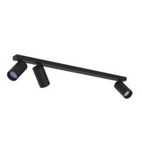Lyora 3-lichts opbouwspotMono zwart kantelbaar - 7842