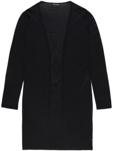 TOM FORD cardigan en maille à coupe mi-longue - Noir