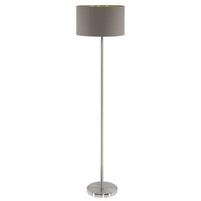 Eglo VloerlampMaserlo 38cm metaalgrijs met taupe kap - 95172
