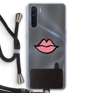 Kusje: Oppo A91 Transparant Hoesje met koord
