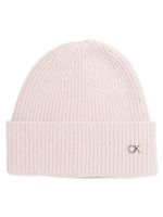 Calvin Klein Re-lo ribbed-knit beanie - Gris