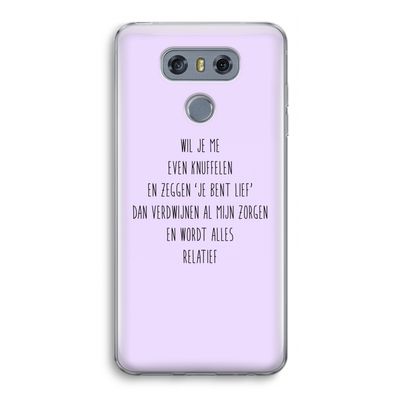 Relatief: LG G6 Transparant Hoesje