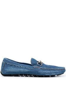 Philipp Plein mocassins en jean - Bleu