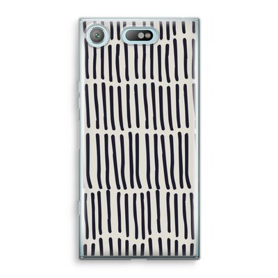 Moroccan stripes: Sony Xperia XZ1 Compact Transparant Hoesje