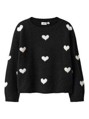 Name it winter sweater meisjes - zwart - regular fit, gebreid - NkfOna