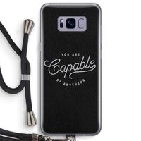 Capable: Samsung Galaxy S8 Plus Transparant Hoesje met koord