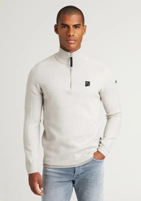 Chasin Oscar Half Zip Vest E81 - L.grey