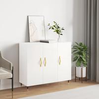 Dressoir 90x34x80 cm bewerkt hout wit