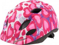 Polisport PolispGoudt kinderhelm Glitterhearts. maat: S (52/56 cm), kleur: roze