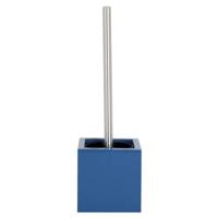 MSV Toiletborstel in MDF houder|rvs wc-borstel - marine blauw - 37 cm