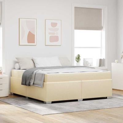 Bedframe Crème 180 x 200 cm Stof