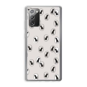 Miauw: Samsung Galaxy Note 20 / Note 20 5G Transparant Hoesje