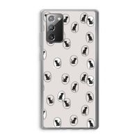 Miauw: Samsung Galaxy Note 20 / Note 20 5G Transparant Hoesje Miauw: Samsung Galaxy Note 20 / Note 20 5G Transparant Hoesje