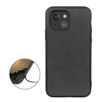 Casecentive Shockproof Leren back case iPhone 13 Mini zwart - 8720153794442
