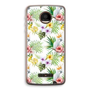 Gele kuif: Motorola Moto Z Force Transparant Hoesje