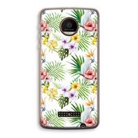 Gele kuif: Motorola Moto Z Force Transparant Hoesje