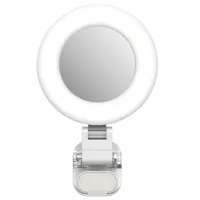 Telesin Mini Selfie Ringlamp met klem voor smartphone - wit