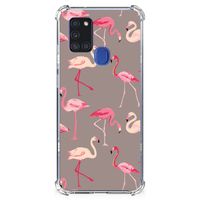 Samsung Galaxy A21s Case Anti-shock Flamingo