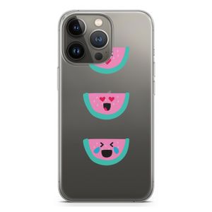 Smiley watermeloen: iPhone 13 Pro Transparant Hoesje