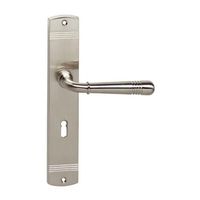 Intersteel Deurklink Emily op schild sleutelgat 56mm nikkel mat