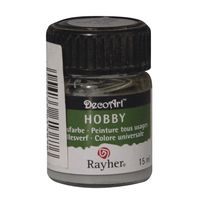 Lichtgrijze acrylverf/allesverf potje 15 ml hobby/knutselen   -