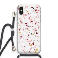 Terrazzo N°9: iPhone XS Transparant Hoesje met koord