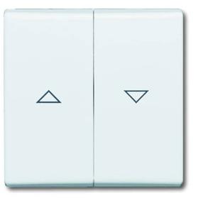 Busch-Jaeger 2CKA001731A1650 Jaloezie-schakelaar Afdekking Allweather 44 (IP44) Wit, Zuiver wit (RAL 9010) 1 stuk(s)