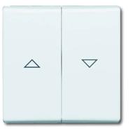 Busch-Jaeger 2CKA001731A1650 Jaloezie-schakelaar Afdekking Allweather 44 (IP44) Wit, Zuiver wit (RAL 9010) 1 stuk(s)