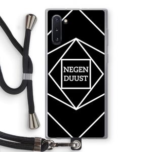 Negenduust geometrisch: Samsung Galaxy Note 10 Transparant Hoesje met koord