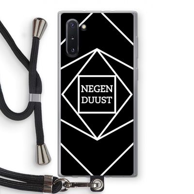 Negenduust geometrisch: Samsung Galaxy Note 10 Transparant Hoesje met koord