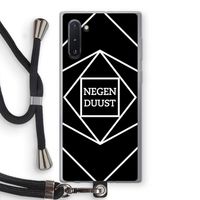 Negenduust geometrisch: Samsung Galaxy Note 10 Transparant Hoesje met koord