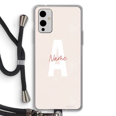 Strawberry Milkshake: OnePlus 9 Transparant Hoesje met koord