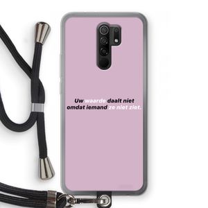 uw waarde daalt niet: Xiaomi Redmi 9 Transparant Hoesje met koord