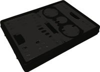 Lockweiler Vouwkrat | L485xB345xH230mm inhoud 35 l | met 2 grepen en flessenhouder | zwart-grijs | 1 stuk - 1023501100 1023501100