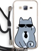 Cool cat: Samsung Galaxy J3 (2016) Transparant Hoesje met koord