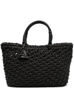 Alanui sac cabas en cuir logo Icon - Noir