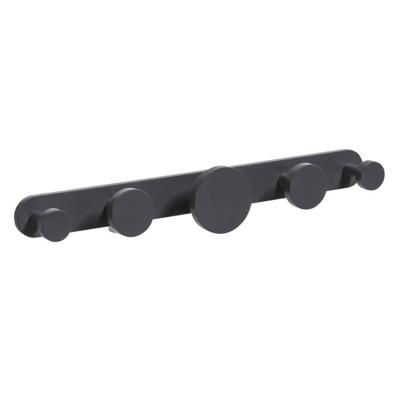 Leen Bakker - Wandkapstok Skagen - 8x59x9,8 Cm - MDF - Grijs