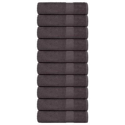 Badhanddoeken 10 st 100x150 cm 360 g/m 100% katoen antraciet
