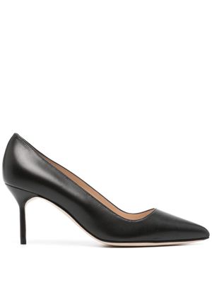 Manolo Blahnik escarpins Tora 70 mm en cuir - Noir