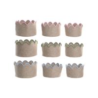 Mandenset Home ESPRIT Blauw Groen Beige Roze Kinderen 30 x 30 x 20 cm (3 Onderdelen) (3 Stuks)